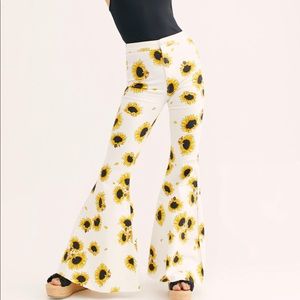 Freepeople sunflower bell bottom jeans